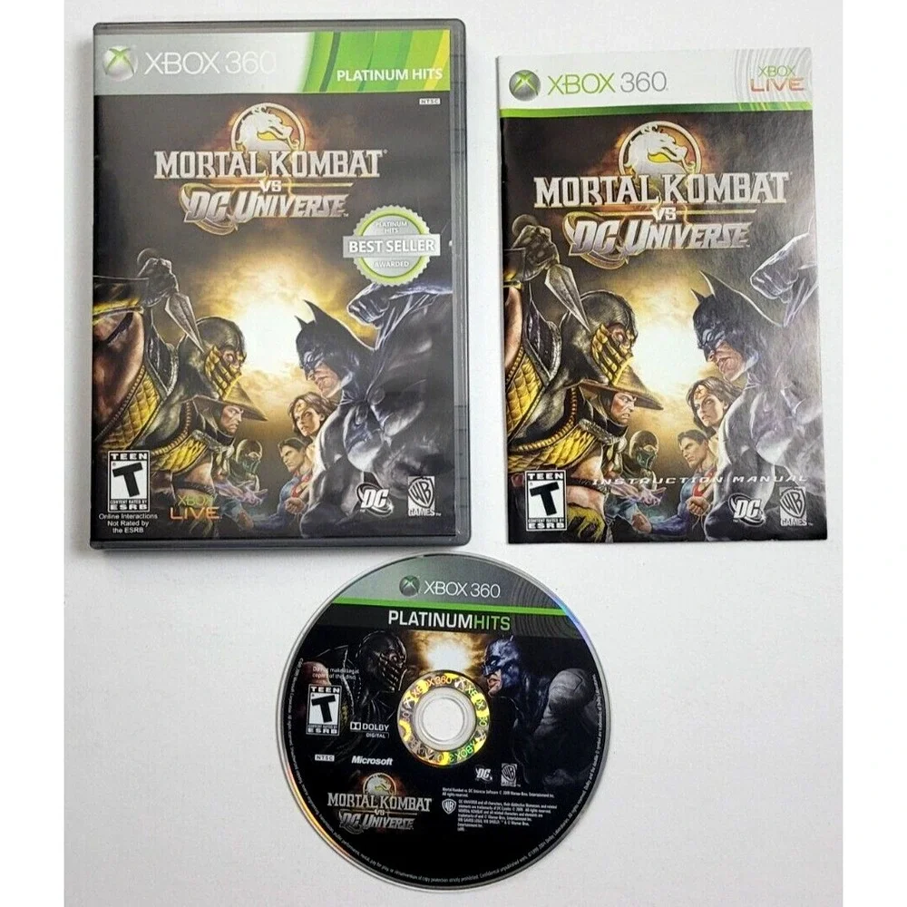 MORTAL KOMBAT VS DC‎ UNIVERSE - XBOX 360 GAME - COMPLETE CIB